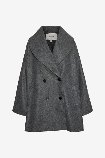 Vero Moda Kåpe vmLondyn LS Coat Vma Grå Vero Moda Kåpe vmLondyn LS Coat Vma Grå