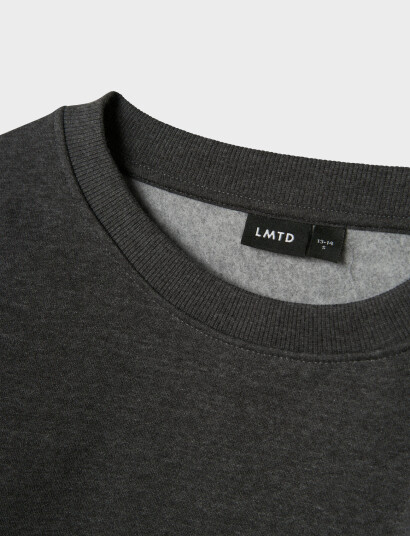 LMTD Nlnnizu Ls Bru O Neck Sweat Noos Grey 146 152