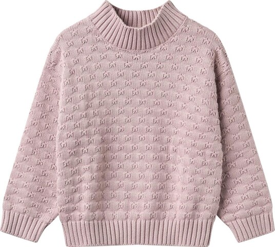 Wheat Chunky Knit Pullover Abby SOFT LILAC 116