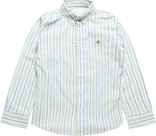 Gant Kids Seasonal Stripe Shirt Green 122