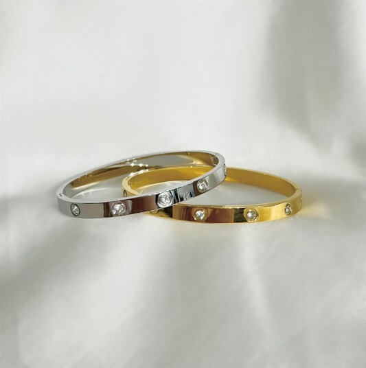 Aiyanna Nia Bangle Bracelet Silver