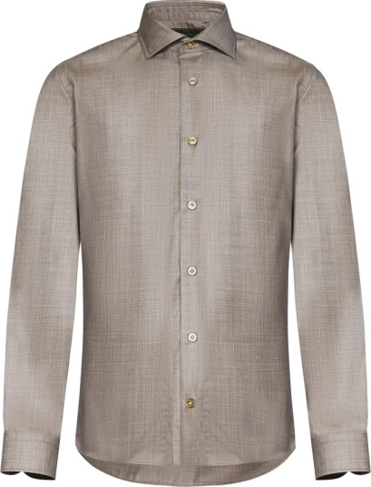 Franzese Collection Herre Skjorter Beige 2XL,