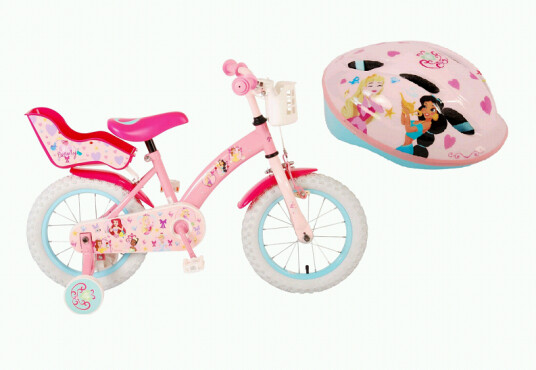 Volare Children's Bicycle 14" Disney Princess 21409-CH + Bicycle Helmet 52-56 cm Princess 1027 Volare Children's Bicycle 14" Disney Princess 21409-CH + Bicycle Helmet 52-56 cm Princess 1027