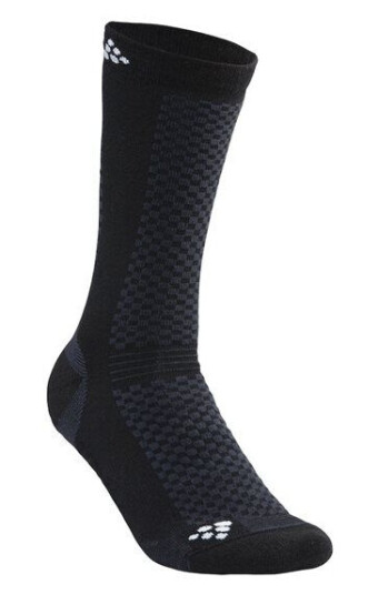 Craft Warm Mid 2-Pack Sock Black/White 43-45 Craft Warm Mid 2-Pack Sock Black/White 43-45