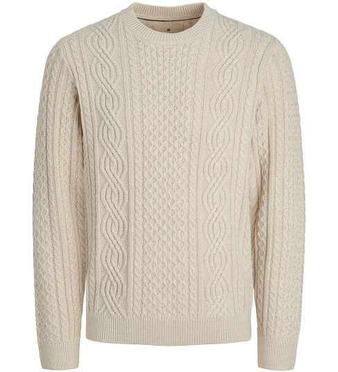 Jack & Jones Junior Silver Lining Melange Jprblusean Strikk Cable Crew Neck Jnr 176