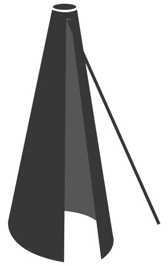 Cane-line Hyde & Major parasollskydd Svart 3 x 3 m Svart