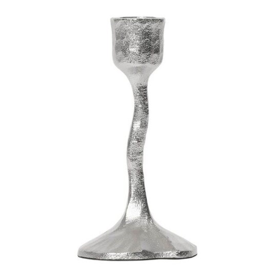 Broste Copenhagen Amy lysestake 7,5x15 cm sølv Broste Copenhagen Amy lysestake 7,5x15 cm sølv