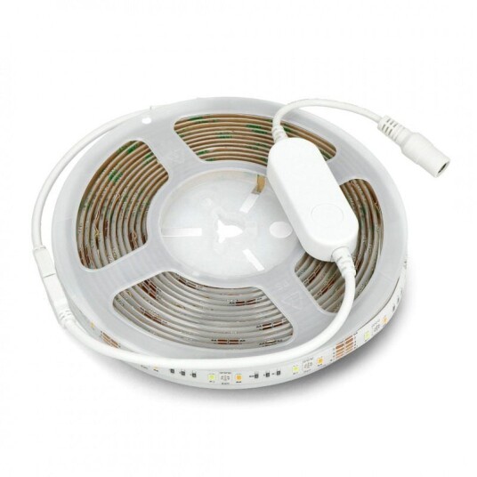 LED stripe 12 V IP65 24W 90 dioder/m 5m