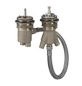 Hansgrohe 2-hulls Innbyggingsdel for Badekar med Veggmontering Hansgrohe 2-hulls Innbyggingsdel for Badekar med Veggmontering