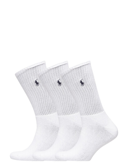 Polo Ralph Lauren 3-Pack Sport Socks White Polo Ralph Lauren 3-Pack Sport Socks White