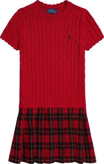 Polo Ralph Lauren Kjole Strikk I Topp Rød Multi Polo Ralph Lauren 8 10 år (128 140) Kjole Svart