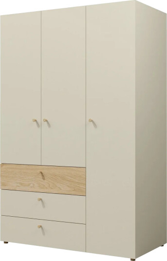 Buhan Garderobeskap 120x185 cm - Beige / Brun