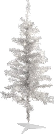 Sirius Happy kunstig juletre med lys sølv 120 cm