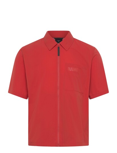 Rains Mito Short Sleeve Shirt   Red   M