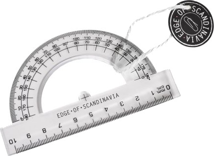 Edge Of Scandinavia Vinkelmåler 180° Transparent 6 Stk.