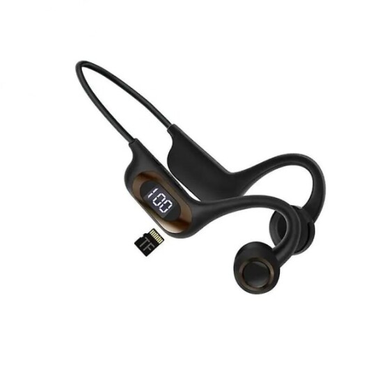 2024 Bone Conduction-hodetelefoner Trådløse Bluetooth Vanntett Sportshodetelefoner Støyreduksjonshodesett Black 2024 Bone Conduction-hodetelefoner Trådløse Bluetooth Vanntett Sportshodetelefoner Støyreduksjonshodesett Black