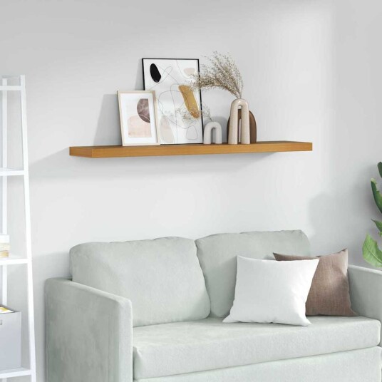  Vegghylle Veggmontert Beige 120 x 23,5 x 4 cm Konstruert tre