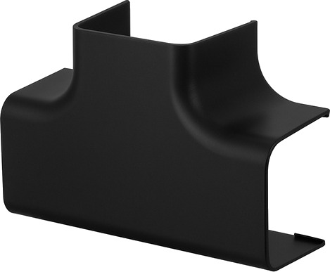GrøntKlima AS T ledd Kanal 80 X 60mm Sort,