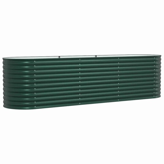 Hage Hevet Bed Grønn 320x80x81 cm Galvanisert Stål Hage Hevet Bed Grønn 320x80x81 cm Galvanisert Stål
