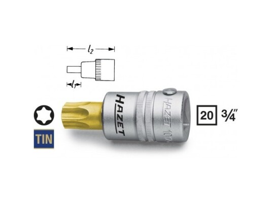 Hazet 1012-T90, 1 Stykker, 76,2 / 4 Mm (3 / 4"), Stål, 8 Cm, 250 G