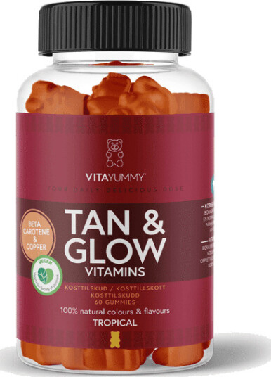 VitaYummy Tan & Glow Vitaminbjørner Tropical   60 Stk