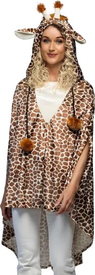 Giraff Kostymeponcho til Voksen