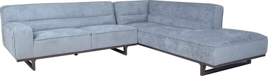 Hjørnesofa HOME4YOU Hasso sølvgrå Høyre hjørne sølvgrå