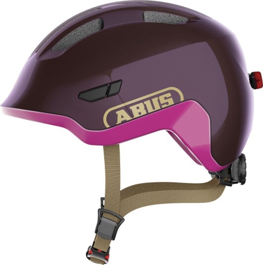 Abus Smiley 3.0 Ace LED Sykkelhjelm Royal Purple