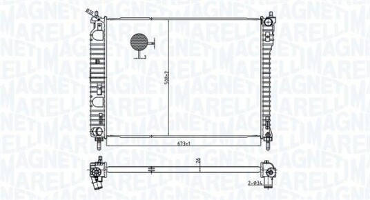 Radiator MAGNETI MARELLI 350213179800