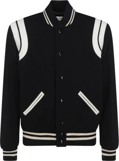 Saint Laurent Herre Jakker Svart L, Saint Laurent Herre Jakker Svart L,
