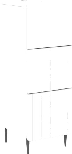 vidaXL Skuffeskap Høgglans hvit 33 x 34,5 x 92 cm Konstruert tre