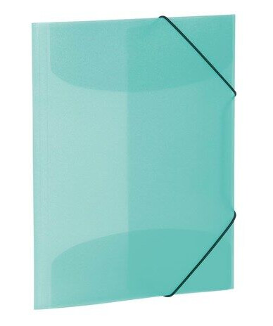 HERMA Elasticated folder A3 PP translucent turquoise