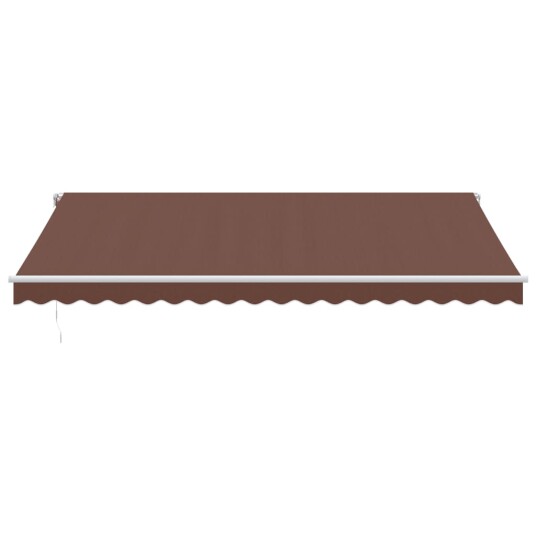  Automatisk uttrekkbar markise brun 450x350 cm
