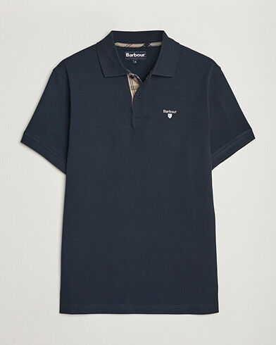 Barbour Lifestyle Tartan Pique Polo New Navy Barbour Lifestyle Tartan Pique Polo New Navy