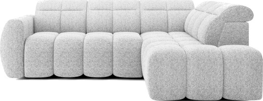 Hjørnesofa Eltap Flconn 258x208x107 cm Coralline 01 Grå Høyre