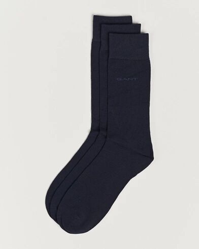 GANT 3-Pack Cotton Socks Marine GANT 3-Pack Cotton Socks Marine