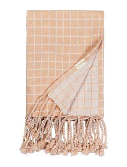 Fabelab Blanket - Grid - Coral - ONE SIZE