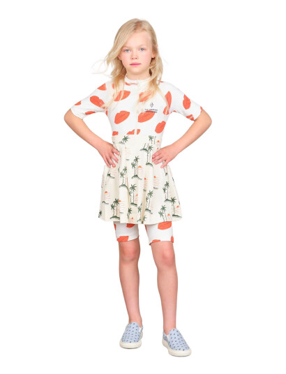 THE ANIMALS OBSERVATORY Turkey Kid Skirt White Lindo   Cream   4 Y