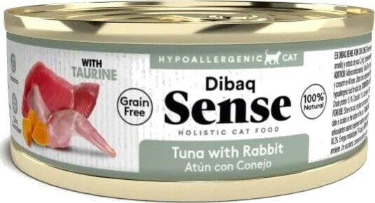 Dibaq Sense Grain Free Våtfôr med Tunfisk og Kanin 70 g til Katt Dibaq Sense Grain Free Våtfôr med Tunfisk og Kanin 70 g til Katt
