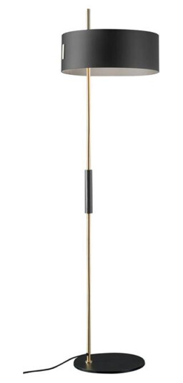 Oluce 1953 Gulvlampe Sort/ Sateng Gold Oluce 1953 Gulvlampe Sort/ Sateng Gold