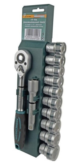 Brüder Mannesmann Mannesmann Topnøglesæt Metrisk 1/2 (12,5 Mm) M29111