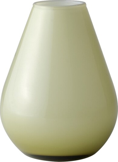 Wik & Walsøe Falla glassvase 10cm grønn/hvit