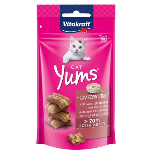 Vitakraft Cat Yums Leverpostei 40 g - Mykt Kattegodteri
