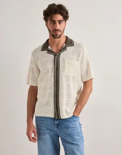 Samsøe Samsøe Sapercy Shirt Ss 15936 Kortermede skjorter Beige