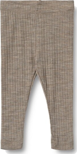 Wheat wool silk leggings Agi – khaki melange 62