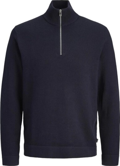 Jack & Jones Jprblamilano Spring Knit Half Zip   Navy   M