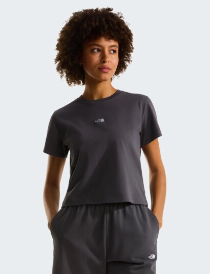 The North Face W Essential Regular Short Sleeve Cutie T Grey XS The North Face W Essential Regular Short Sleeve Cutie T Grey XS