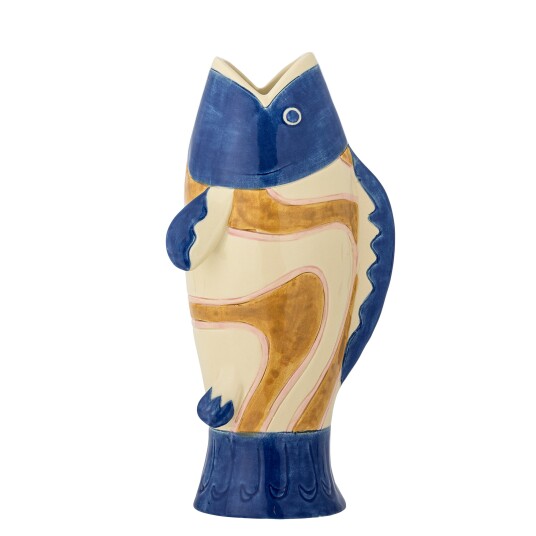 Bloomingville   Irving Vase   Blue   Stoneware