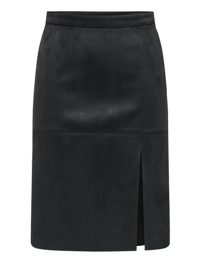 ONLY Onloline Life Faux Suede Skirt Otw |Svart |S