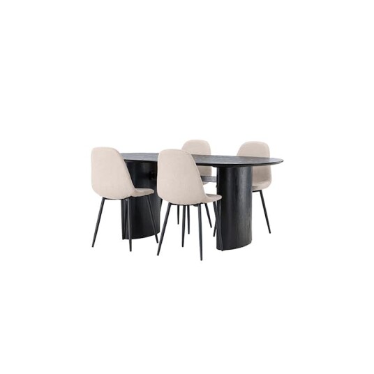 Venture Home Spisegruppe Venture Home Isolde med 4 stk Polar Stoler GR23624